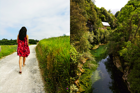 Ensamt i Asturien, Spanien