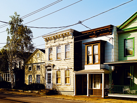 Våfflor och vintage i Hudson