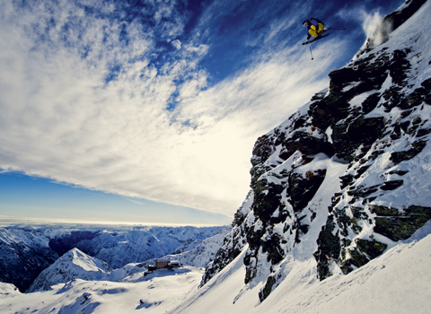 Fritt fall i italienska Alagna