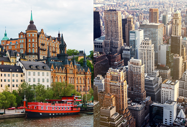 New York i Stockholm