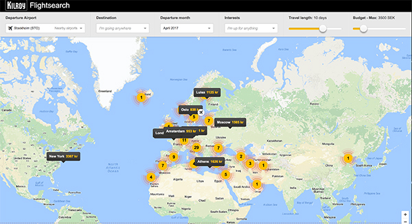 Kilroy lanserar ny kartfunktion