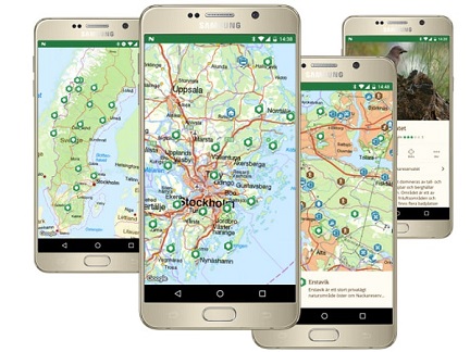 Ny app guidar till Sveriges natur