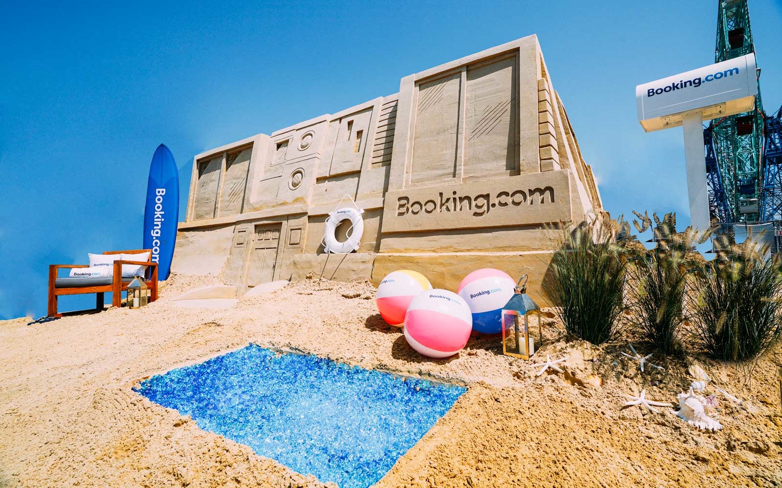 Övernatta i ett gigantiskt sandslott på Coney Island