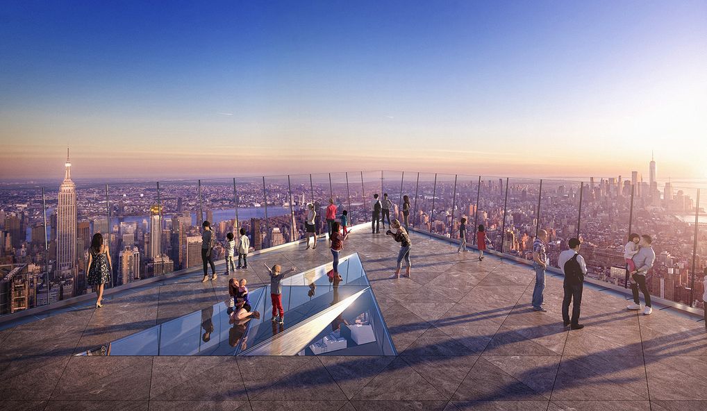 Mäktiga Edge Observation Deck i NY invigs 2020