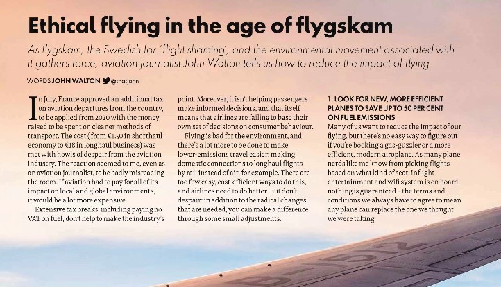 Svenska ordet flygskam dominerar internationella magasin i höst