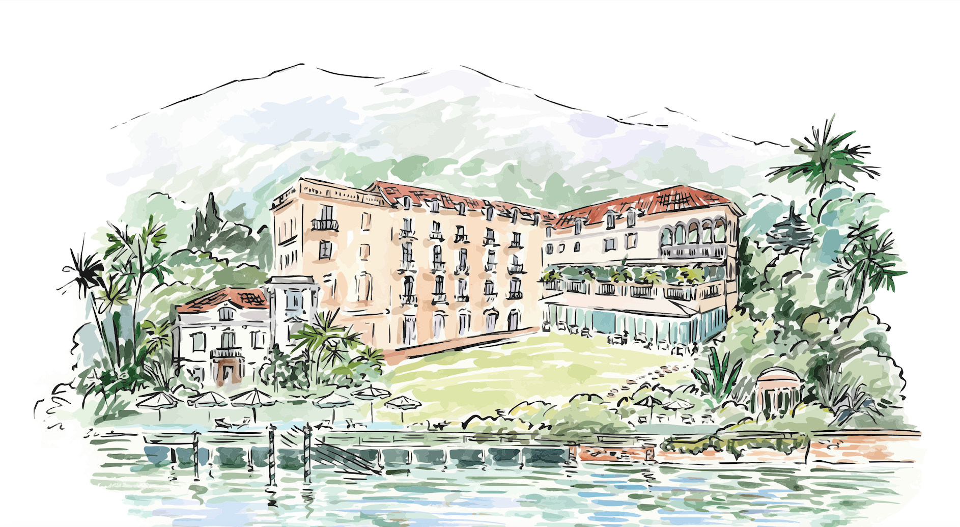 Lyxhotellet Raffles öppnar vid Comosjön